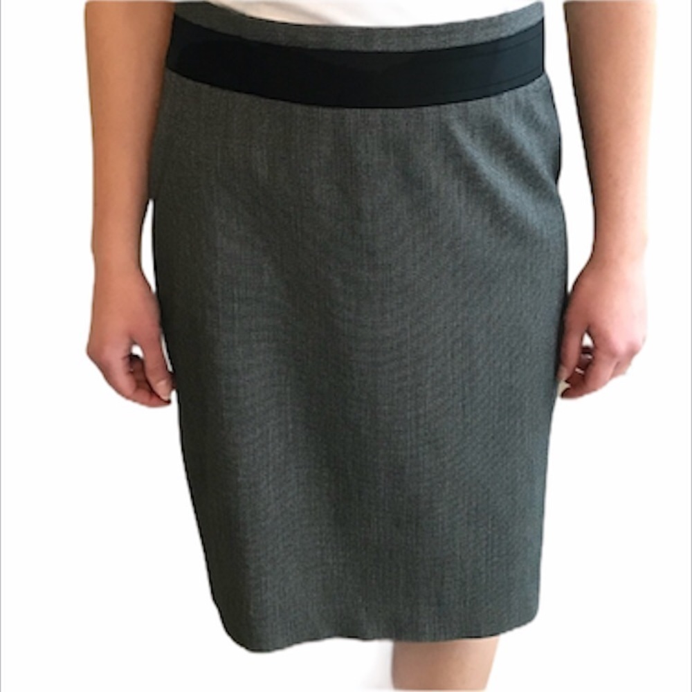 The Limited Gray Ribbon Pencil Skirt Size 10